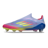 Chuteira Campo Adidas F50 Elite Sem Cadarço SG Trava Mista Celestial Victory Pack